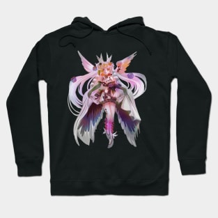 Cute anime Japanese cartoon lenaria cool graphic feminine anime art wing lady Hoodie